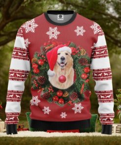 Golden Retriever Dog Custom Ugly Christmas Sweater 3D Merry Christmas Knitting Idea For Men And Women