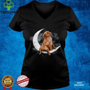 Golden Retriever Sit On The Moon shirt