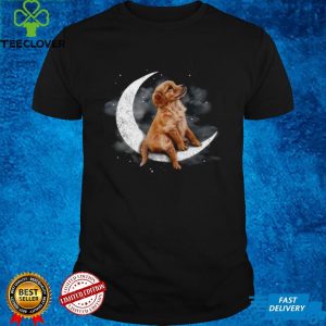 Golden Retriever Sit On The Moon shirt