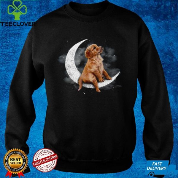 Golden Retriever Sit On The Moon hoodie, sweater, longsleeve, shirt v-neck, t-shirt