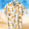 Golden Retriever White Awesome Design Unisex Hawaiian Shirt