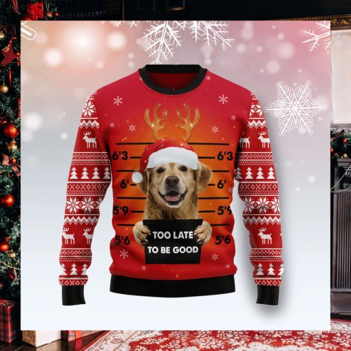 Golden Retriever Woofmas Christmas Ugly Christmas Sweater