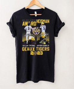 Golden Spikes Award Heisman Dylan Crews And Jayden Daniels Geaux Tiger Sec 2023 Signatures T shirt 1 Golden Spikes Award Heisman Dylan Crews And Jayden Daniels Geaux Tiger Sec 2023 Signatures T shirt