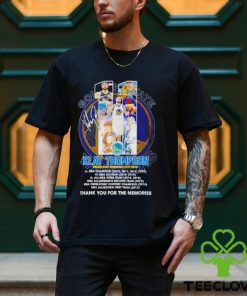 Golden State Warriors 11 Klay Thomson 2011 2024 thank you for the memories signature shirt