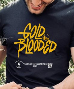 Golden State Warriors 2023 Playoffs Gold Blooded logo shirt