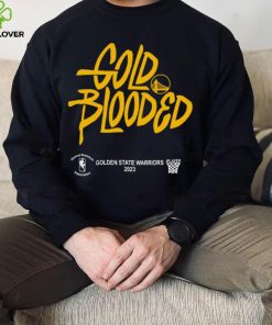 Golden State Warriors 2023 Playoffs Gold Blooded logo shirt