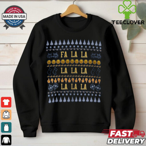 Golden State Warriors Crewneck Sweatshirt Fa La La Ugly Christmas Sweater Xmas