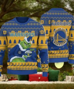 Golden State Warriors Grinch Christmas Ugly Sweater