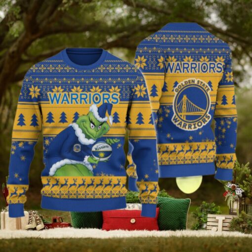 Golden State Warriors Grinch Christmas Ugly Sweater