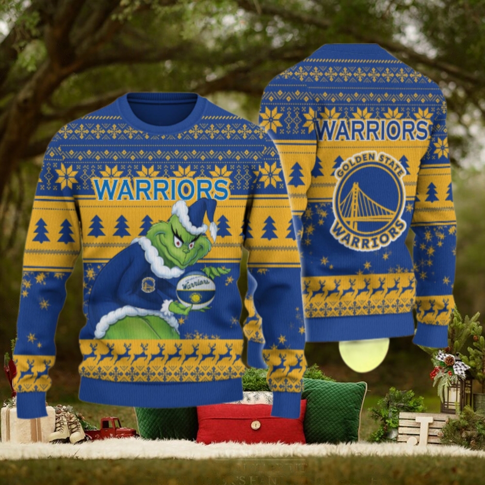 Golden State Warriors Grinch Christmas Ugly Sweater Golden State Warriors Grinch Christmas Ugly Sweater