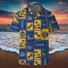 Golden State Warriors Hawaii Set Summer Pattern 3D Hawaiian Shirt And Shorts