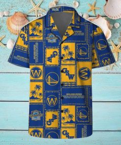 Golden State Warriors Hawaii Set Summer Pattern 3D Hawaiian Shirt And Shorts