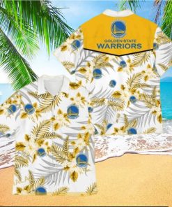 Golden State Warriors Hawaiian Shirt Tropical Patterns Gift For Basketball Lovers