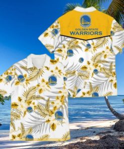 Golden State Warriors Hawaiian Shirt Tropical Patterns Gift For Basketball Lovers