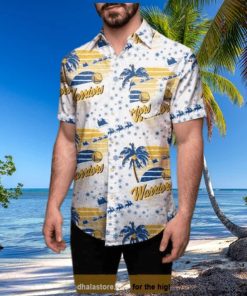 Golden State Warriors Hawaiian Shirt Winter Tropical