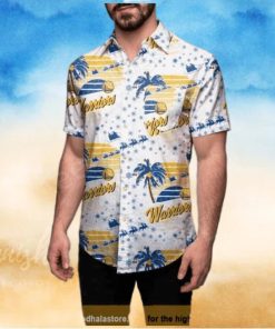 Golden State Warriors Hawaiian Shirt Winter Tropical