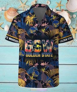 Golden State Warriors Logo Team Hawaiian Shirt And Shorts Beach Holiday Gift