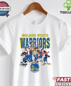 Golden State Warriors Looney Tunes characters NBA basketball shirt