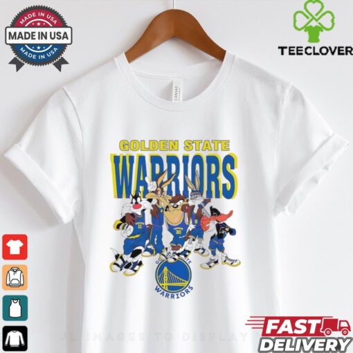 Golden State Warriors Looney Tunes characters NBA basketball shirt