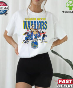 Golden State Warriors Looney Tunes characters NBA basketball shirt