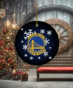 Golden State Warriors NBA Xmas Gifts 2023 Merry Christmas Ceramic Ornament