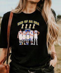 Golden State Warriors NBA signatures end of an era shirt