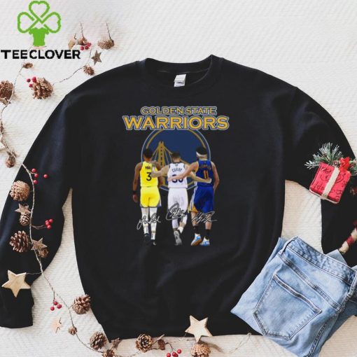 Golden State Warriors Poole Thompson Curry signatures hoodie, sweater, longsleeve, shirt v-neck, t-shirt