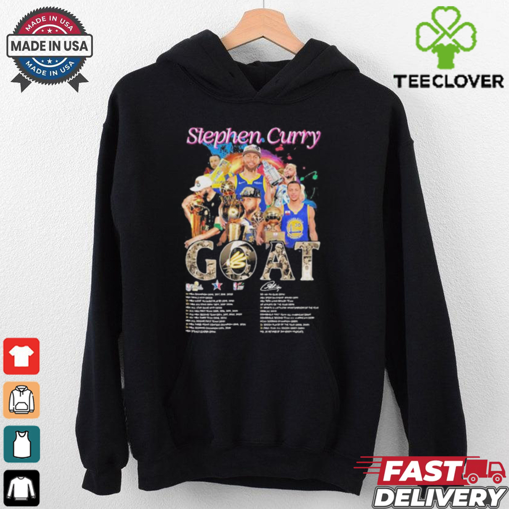 Golden State Warriors Stephen Curry 2024 Basketball Goat Graphics Signature Shirt Golden State Warriors Stephen Curry 2024 Basketball Goat Graphics Signature Shirt