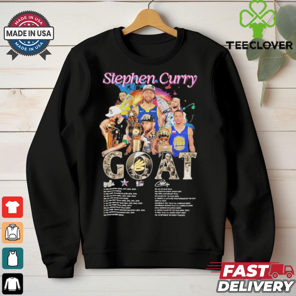 Golden State Warriors Stephen Curry 2024 Basketball Goat Graphics Signature Shirt Golden State Warriors Stephen Curry 2024 Basketball Goat Graphics Signature Shirt