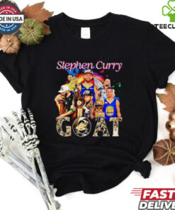 Golden State Warriors Stephen Curry 2024 Basketball Goat Graphics Signatures shirt