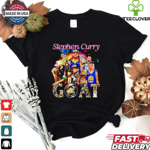Golden State Warriors Stephen Curry 2024 Basketball Goat Graphics Signatures shirt
