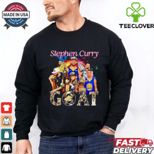 Golden State Warriors Stephen Curry 2024 Basketball Goat Graphics Signatures shirt