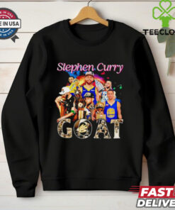 Golden State Warriors Stephen Curry 2024 Basketball Goat Graphics Signatures shirt