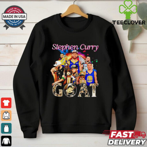 Golden State Warriors Stephen Curry 2024 Basketball Goat Graphics Signatures shirt