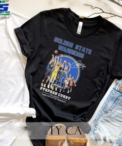 Golden State Warriors Stephen Curry The Legend Thank you For The Memories Signatures New Design T Shirt