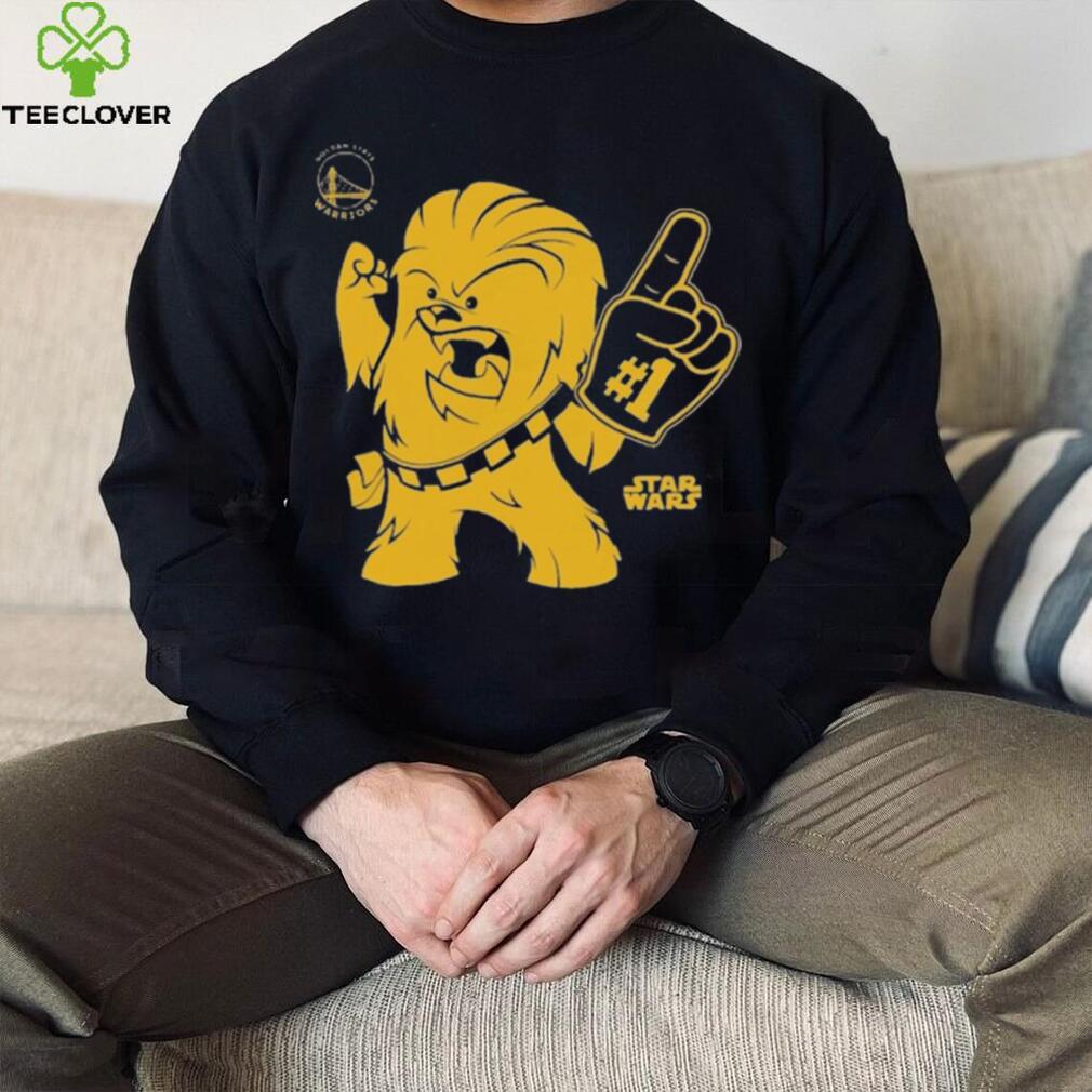Golden State Warriors Toddler Star Wars Chewie #1 Fan T Shirt Golden State Warriors Toddler Star Wars Chewie #1 Fan T Shirt