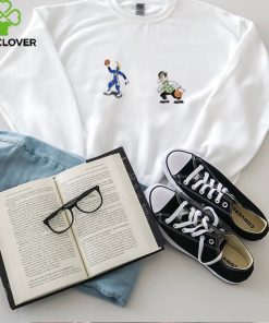 Golden State Warriors VS Boston Celtics NBA 2024 mascot cartoon basketball shirt