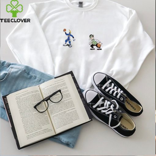 Golden State Warriors VS Boston Celtics NBA 2024 mascot cartoon basketball shirt