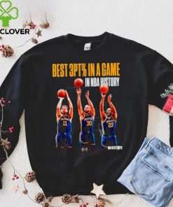 Golden State Warriors best 3pt % in a game in NBA history shirt