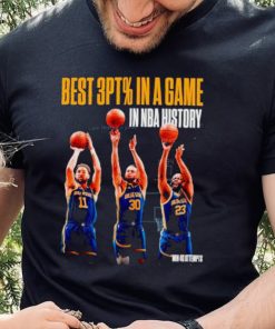 Golden State Warriors best 3pt % in a game in NBA history hoodie, sweater, longsleeve, shirt v-neck, t-shirt