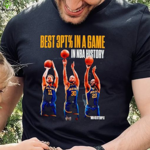 Golden State Warriors best 3pt % in a game in NBA history hoodie, sweater, longsleeve, shirt v-neck, t-shirt