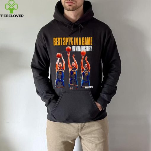 Golden State Warriors best 3pt % in a game in NBA history hoodie, sweater, longsleeve, shirt v-neck, t-shirt