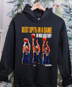 Golden State Warriors best 3pt % in a game in NBA history hoodie, sweater, longsleeve, shirt v-neck, t-shirt