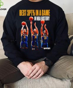 Golden State Warriors best 3pt % in a game in NBA history hoodie, sweater, longsleeve, shirt v-neck, t-shirt