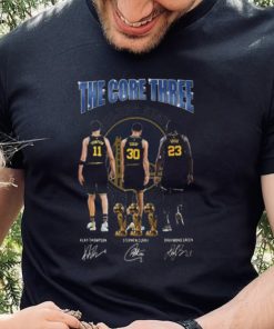 Golden State Warriors the core three Klay Thompson Stephen Curry Draymond Green shirt