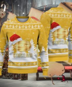 Golden Strickland Logo Santa Hat Car Truck And Motorcycle Ugly Christmas Sweater