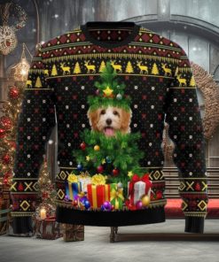 Goldendoodle Pine Ugly Christmas Sweater