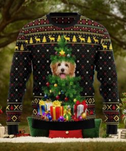 Goldendoodle Pine Ugly Christmas Sweater