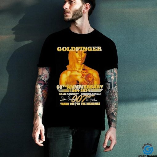 Goldfinger 60th Anniversary 1964 2024 Thank You For The Memories signatures T Shirt