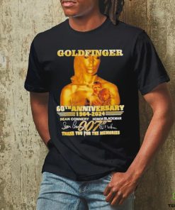 Goldfinger 60th Anniversary 1964 2024 Thank You For The Memories signatures T Shirt